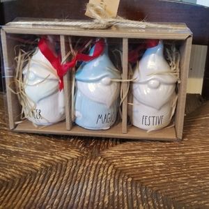 Rae Dunn Christmas gnome ornaments
